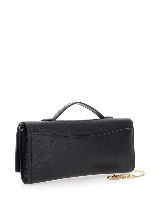 MICHAEL Michael Kors White 'Hamilton Moderne' Clutch With Padlock Detail On The Front