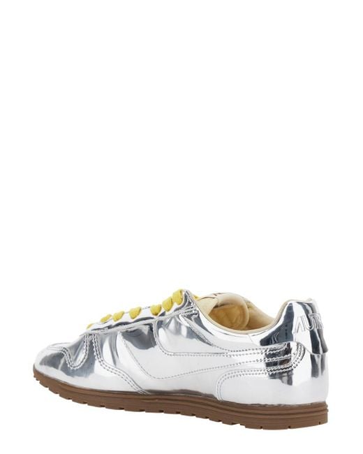 Autry White Colored Low-Top Sneakers With Logo
