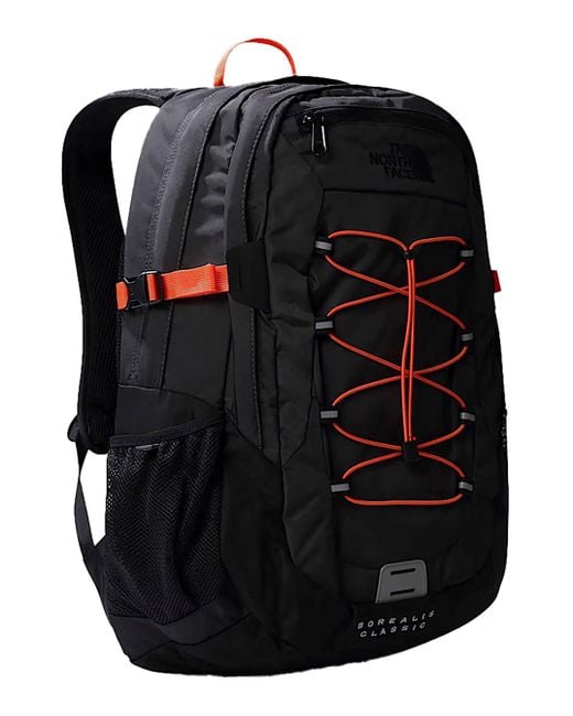 The North Face Black Borealis Classic Backpack With Contrasting Logo Print for men