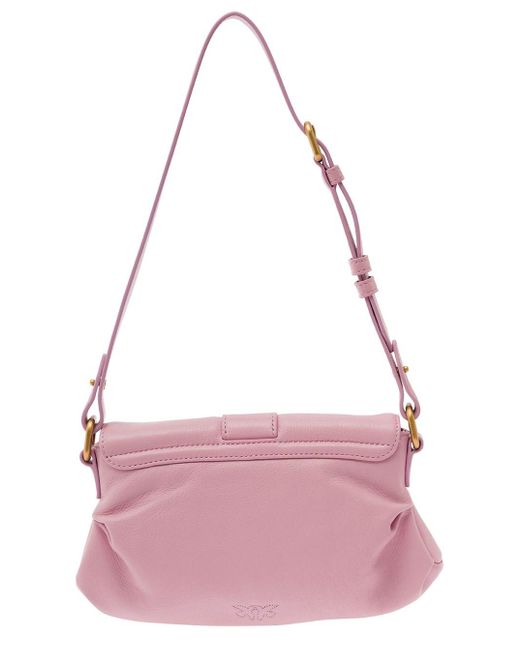 Pinko Pink 'Classic Jolene Small' Shoulder Bag With Maxi Buckle