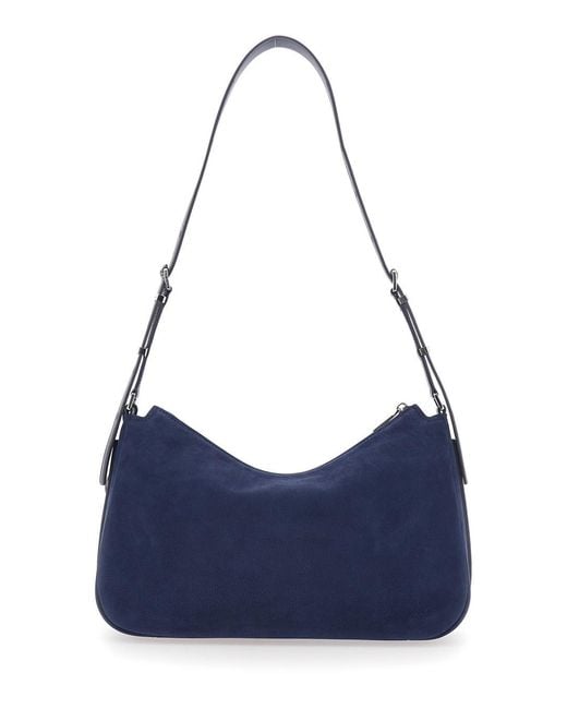 MICHAEL Michael Kors Blue Shoulder Bag Nolita Medium Suede