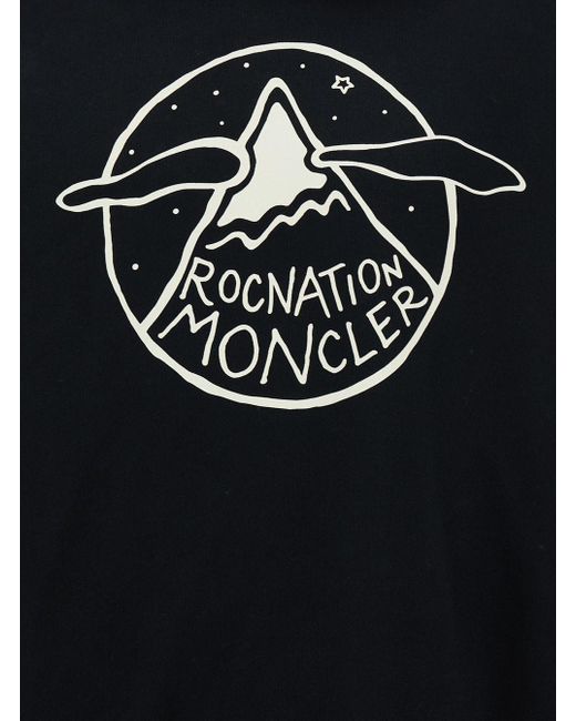 Moncler Genius Blue Hoodie With Moncler X Roc Nation By Jay-Z Print I for men