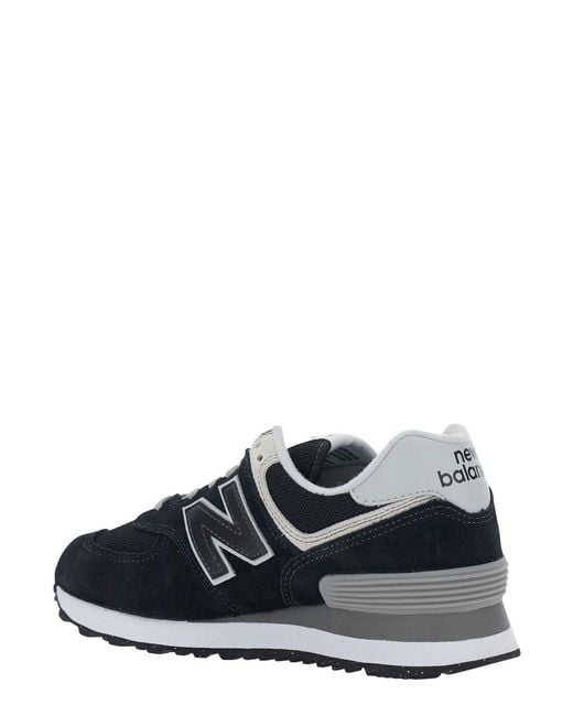 New Balance Black Low Top Sneakers With Logo Patch On The Tongue And M