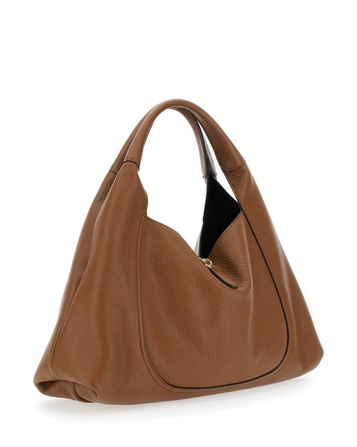 Borsa A Spalla Con Chiusura Morsetto di Gucci in Brown