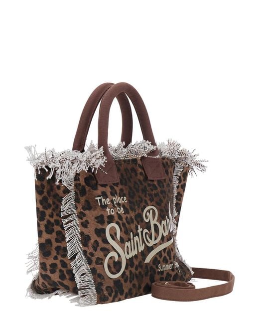 Mc2 Saint Barth Brown Handbag Colette Cotton