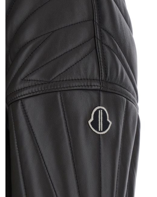 Rick Owens Black Bomber Jacket Quilted With L