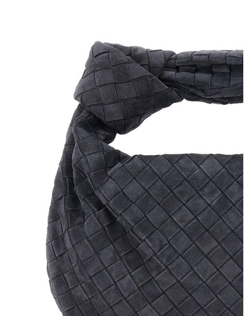 Bottega Veneta Blue 'Jodie' Shoulder Bag With Intreccio Motif