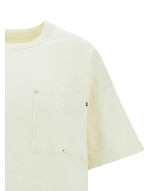 Bottega Veneta Yellow Cotton Ribbed Collar Polo Shirt