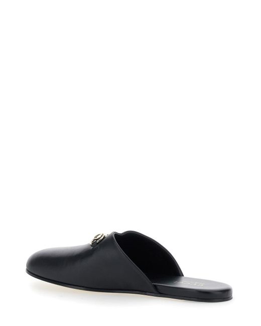 Gucci Black Mule With Horsebit On The Front for men