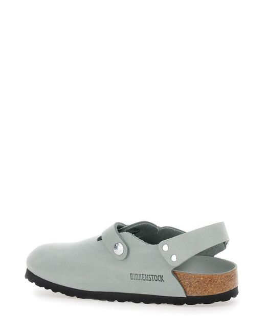 Mule 'Tokio' Con Fibbia Sul Fronte E Sul Retro di Birkenstock in White
