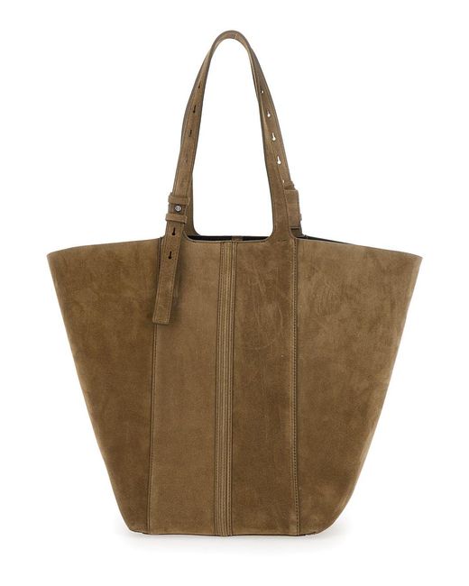 Golden Goose Deluxe Brand Brown '24/7' Tote Bag With Fringe