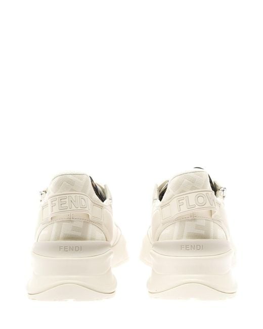 Fendi Natural Flow' Sneakers With Logo Print for men