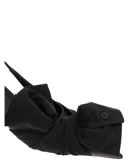 Balenciaga Black Slingback Pumps With Knot Detail