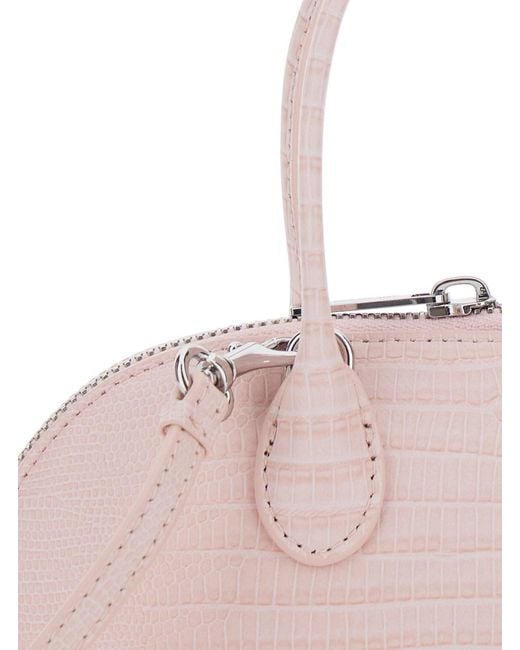 Borsa Mini Con Tracolla Regolabile E Removibile E Effett di Self-Portrait in Pink