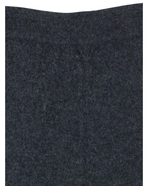 Semicouture Blue Trousers With Back Pocket