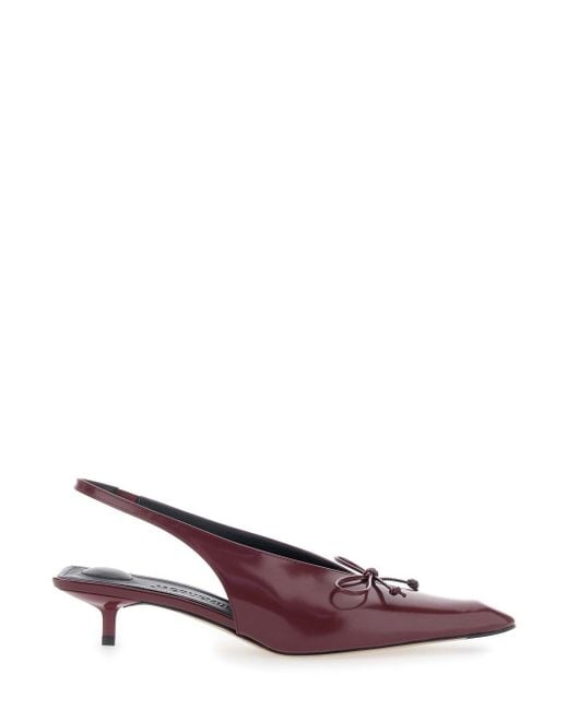 Jacquemus Brown Pumps With Pointed Toe Design