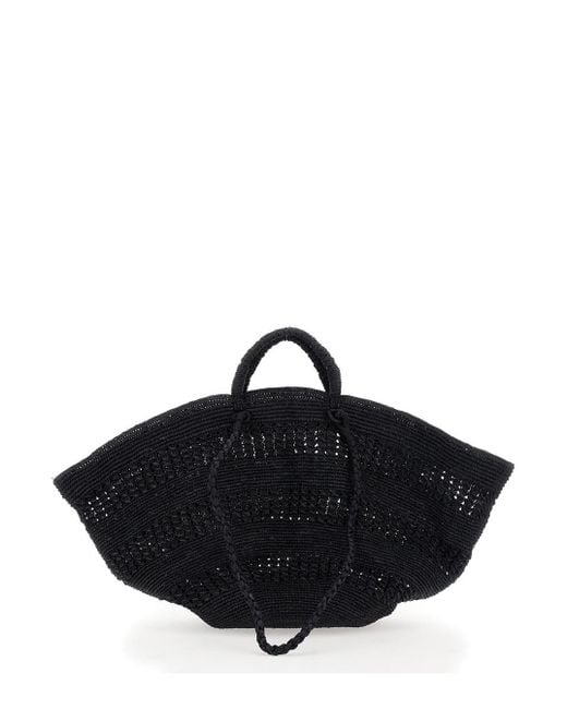 IBELIV Black 'Sol' Handbag With Two Top Handles