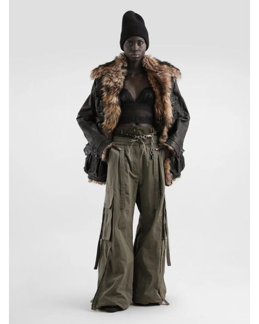 Dolce & Gabbana Green Wide Trousers
