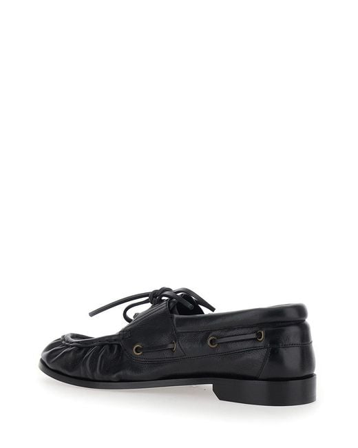 Saint Laurent White Le Loafer Bateau for men