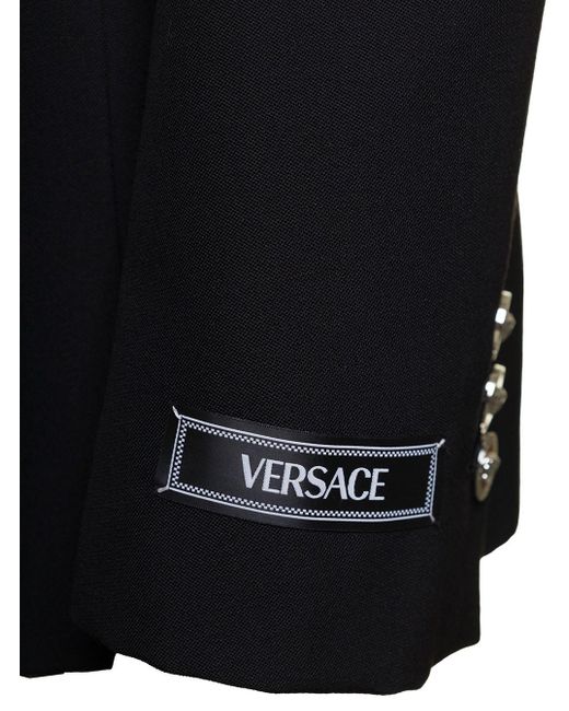 Blazer Clessidra Monopetto di Versace in Black