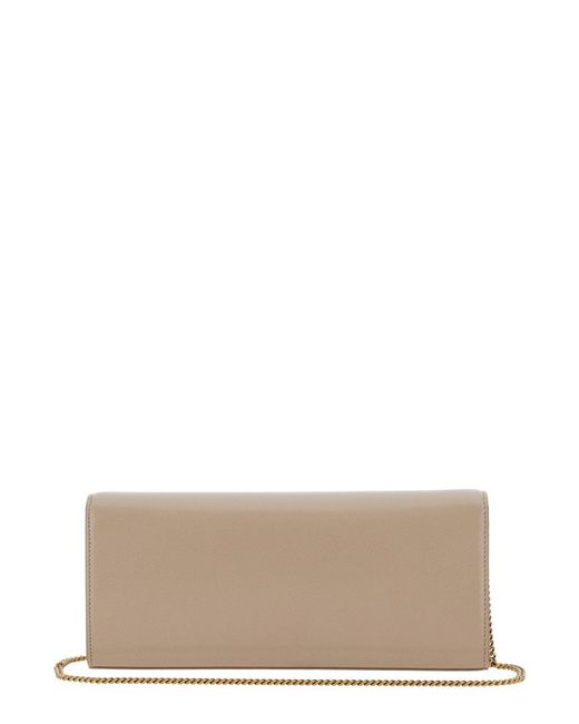Saint Laurent Multicolor 'Kate' Crossbody Bag With Chain-Link Shoulder Strap And Cassandre Plaque On The Front