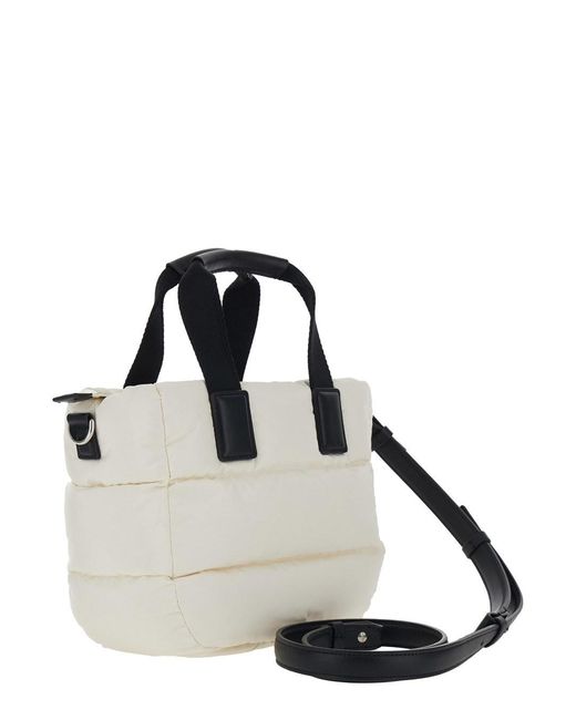 Moncler Black Handbag 'Karadoc' Mini With Adjustable And Removable Shoulder