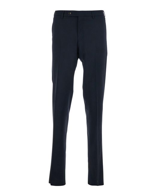 PT Torino Blue Slim Pants "Covf1Sz00Cl1Ma270360" With Belt Loops And Welt P for men