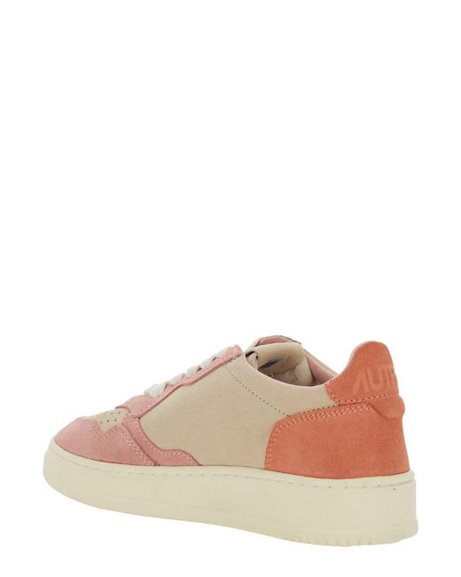 Sneaker 'Medalist' Low Top Con Logo Impresso Sulla Linguetta E I di Autry in Pink