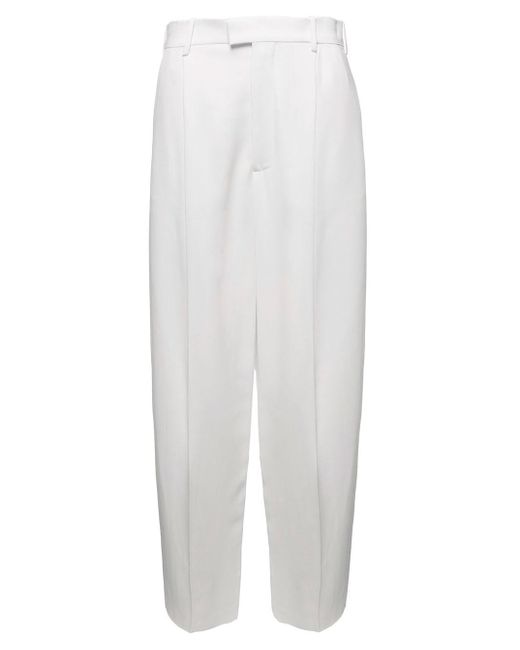 Classic Trousers, With Pinces di Marni in White