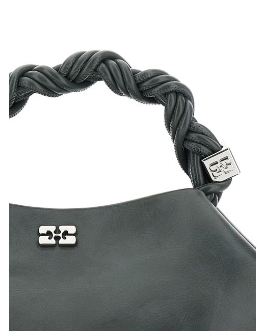 Ganni Black 'Bou' Handbag With Adjustable And Removable Shoulder Strap