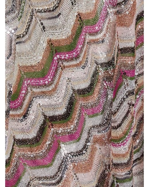 Missoni White Lurex Long Poncho