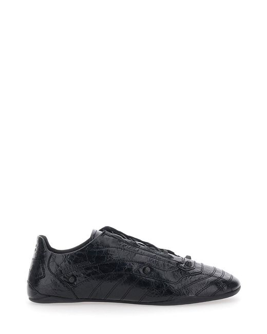 Balenciaga Black 'City' Sneakers With All-Over Applied Studs for men