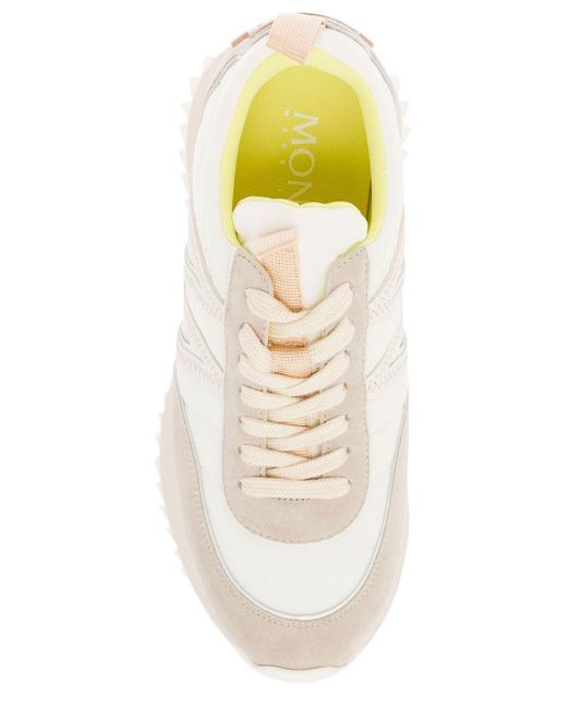Sneaker Basse 'Pacey' Con Suola Gommata di Moncler in White