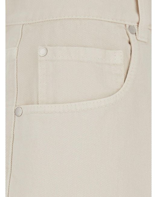 Brunello Cucinelli White Wide Jeans