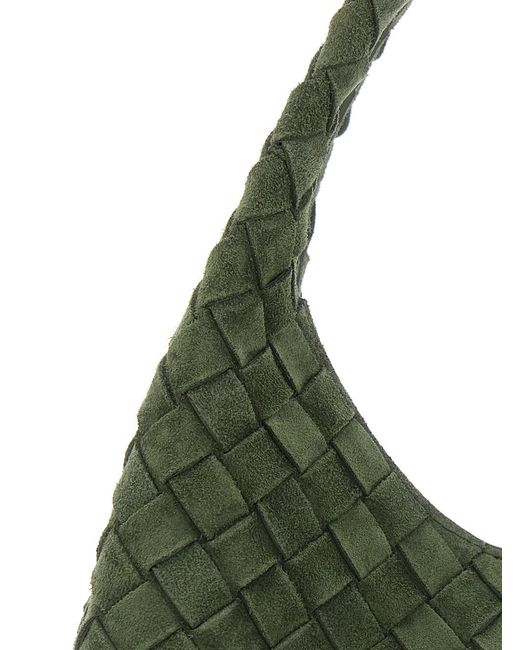 Bottega Veneta Green 'Campana Small' Shoulder Bag With Closure With La