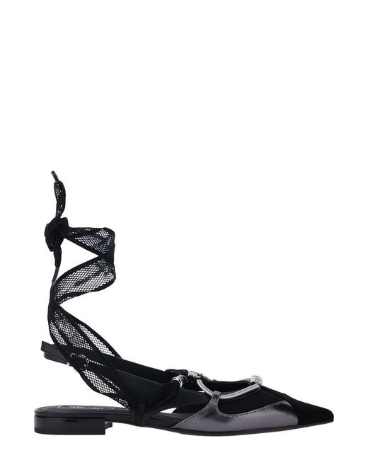 Pinko White Ballet Shoes Gianira