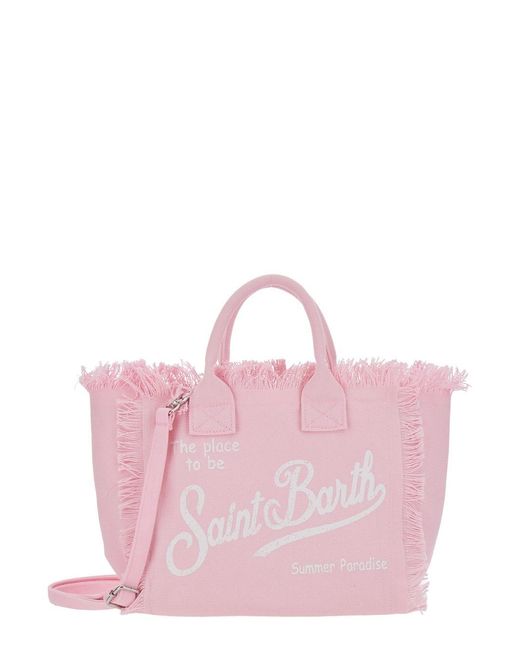 Mc2 Saint Barth Pink Handbag Colette Cotton