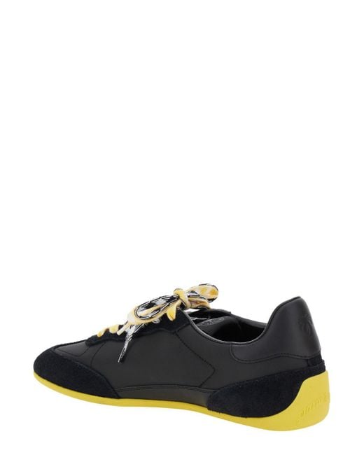 Palm Angels Black 'Pa 5' Low Top Sneakers With Logo Patch On The Tongu for men