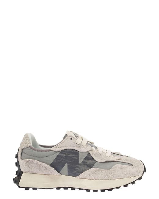 New Balance 327 Grey Low-top Sneakers With Logo And Trail-inspired Lug ...