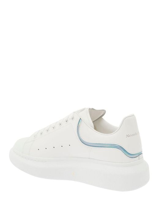 Alexander McQueen White Low Top Sneakers With Oversized Platform And L for men