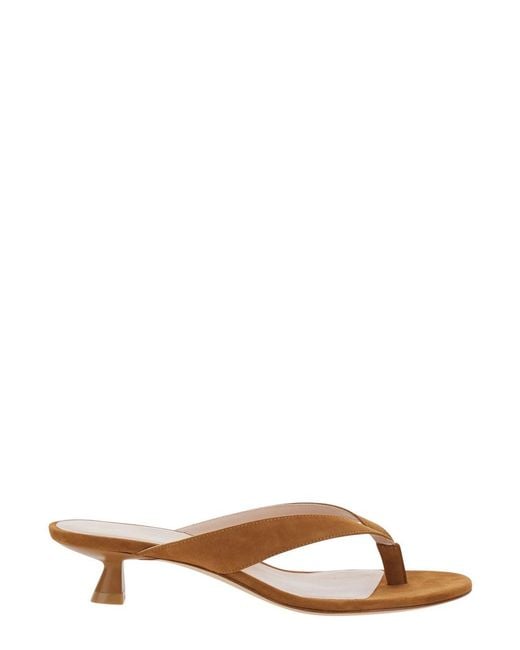 Stuart Weitzman Brown Sandals Rio Sleek