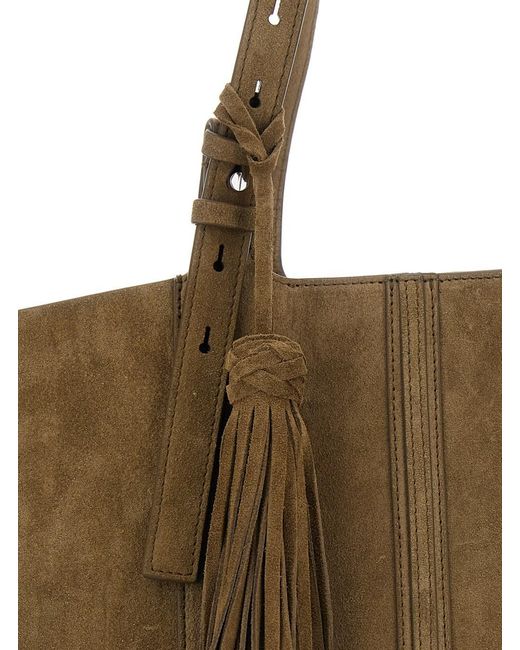 Golden Goose Deluxe Brand Brown '24/7' Tote Bag With Fringe