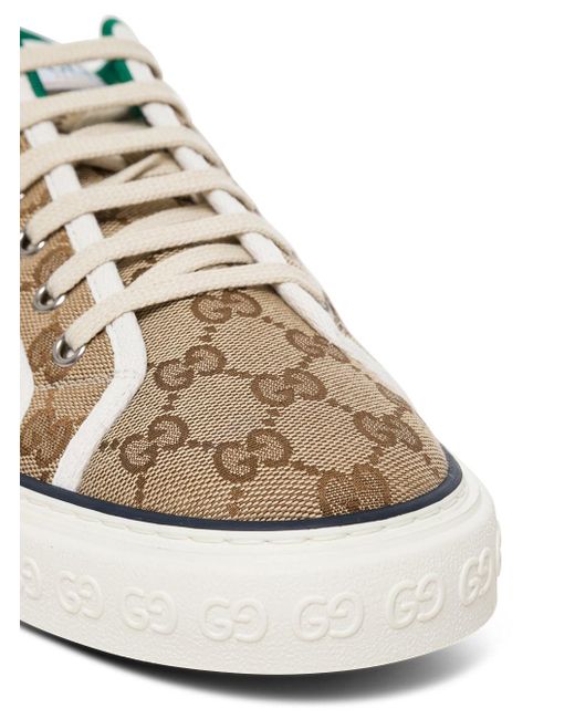 Gucci White Man's gg Fabric Tennis 1977 Sneakers for men