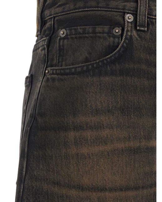 Jeans 'Bibi' Con Patch Logo Sul Retro E Gamba Affusolata di Haikure in Black