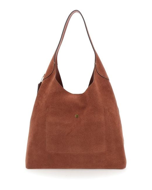 COACH Brown Shoulder Bag Brooklyn Leather