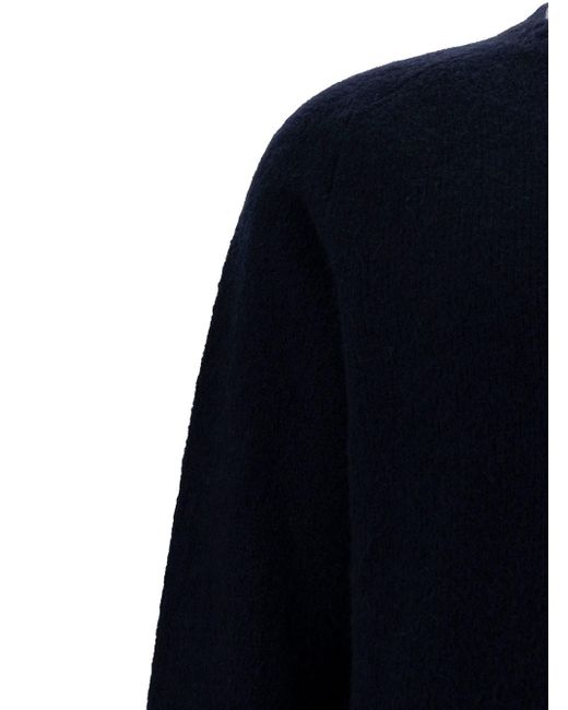 Maglione Girocollo Con Rifiniture A Coste di GAUDENZI in Blue da Uomo