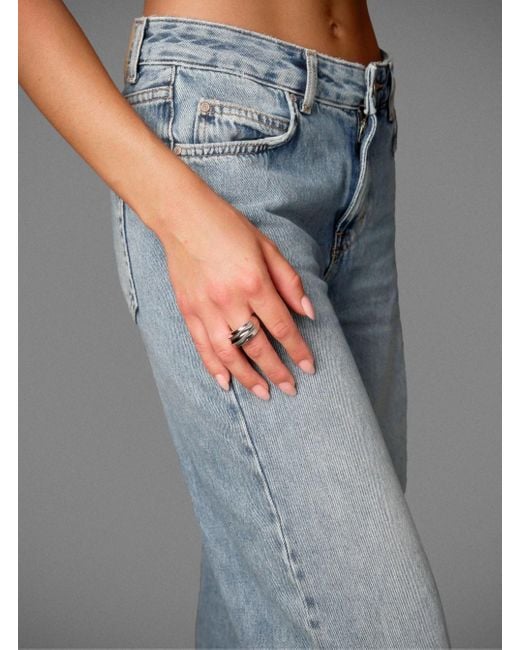 LAG World Gray 'Onda' Ring With Wave Silhouette And Open Rear