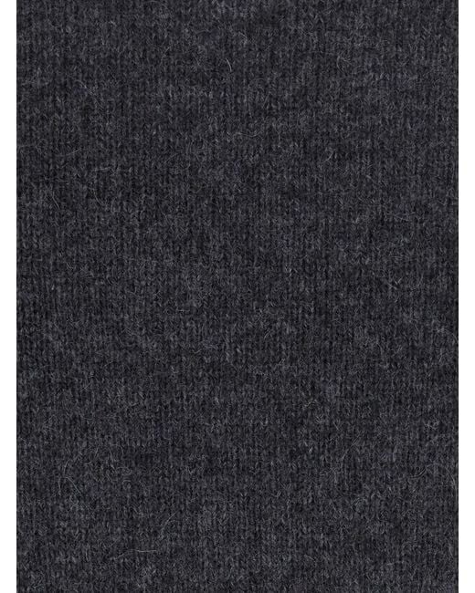 Max Mara Black Sweater Voliera With V-Neck And Long Sleeves