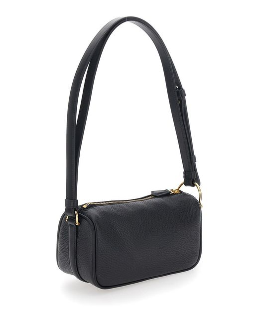 Borsa Mini 'Half Horsebit' Con Mezzo Morsetto E Tracolla Regolab di Gucci in Black