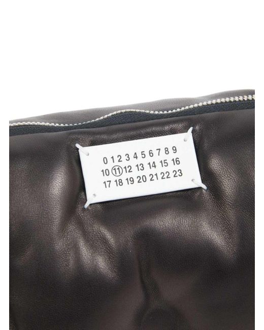 Maison Margiela Black 'Glam Slam' Crossbody Bag With Logo Patch